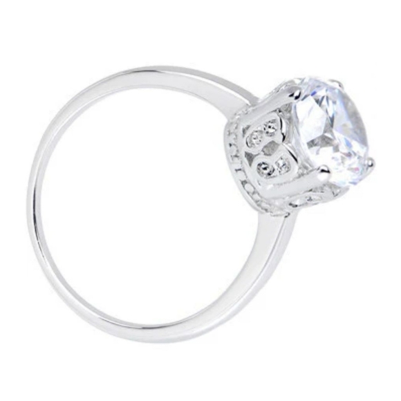 Clear Cubic Zirconia Pretty Princess Ring By Body Candy - Picture 2 of 2